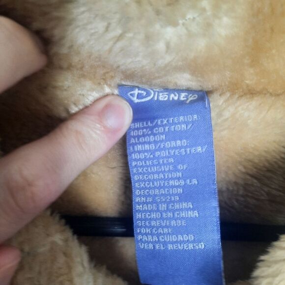 Disney Eeyore Denim Faux Fur Jacket Size Medium - Picture 6 of 9